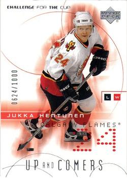 #98 Jukka Hentunen - Calgary Flames - 2001-02 Upper Deck Challenge for the Cup Hockey