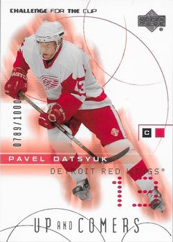 #105 Pavel Datsyuk - Detroit Red Wings - 2001-02 Upper Deck Challenge for the Cup Hockey
