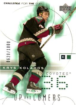#128 Krystofer Kolanos - Phoenix Coyotes - 2001-02 Upper Deck Challenge for the Cup Hockey