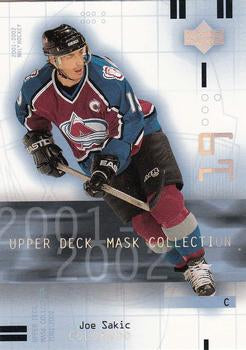 #22 Joe Sakic - Colorado Avalanche - 2001-02 Upper Deck Mask Collection Hockey