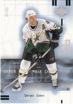 #31 Sergei Zubov - Dallas Stars - 2001-02 Upper Deck Mask Collection Hockey