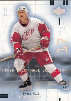 #34 Brett Hull - Detroit Red Wings - 2001-02 Upper Deck Mask Collection Hockey