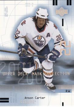 #38 Anson Carter - Edmonton Oilers - 2001-02 Upper Deck Mask Collection Hockey