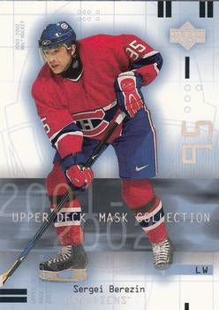 #49 Sergei Berezin - Montreal Canadiens - 2001-02 Upper Deck Mask Collection Hockey
