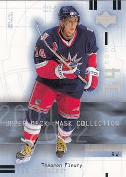 #63 Theoren Fleury - New York Rangers - 2001-02 Upper Deck Mask Collection Hockey