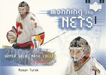 #105 Roman Turek - Calgary Flames - 2001-02 Upper Deck Mask Collection Hockey