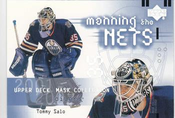 #112 Tommy Salo - Edmonton Oilers - 2001-02 Upper Deck Mask Collection Hockey