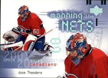 #116 Jose Theodore - Montreal Canadiens - 2001-02 Upper Deck Mask Collection Hockey
