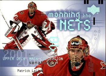 #121 Patrick Lalime - Ottawa Senators - 2001-02 Upper Deck Mask Collection Hockey