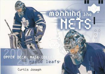 #128 Curtis Joseph - Toronto Maple Leafs - 2001-02 Upper Deck Mask Collection Hockey