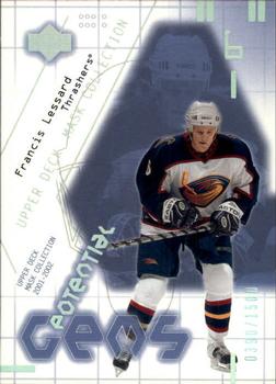 #135 Francis Lessard - Atlanta Thrashers - 2001-02 Upper Deck Mask Collection Hockey