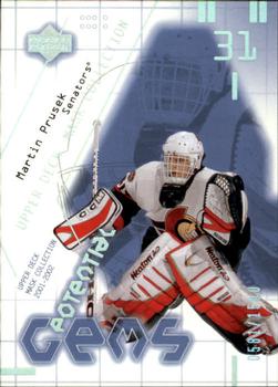 #156 Martin Prusek - Ottawa Senators - 2001-02 Upper Deck Mask Collection Hockey