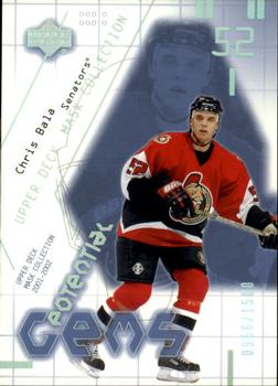 #157 Chris Bala - Ottawa Senators - 2001-02 Upper Deck Mask Collection Hockey