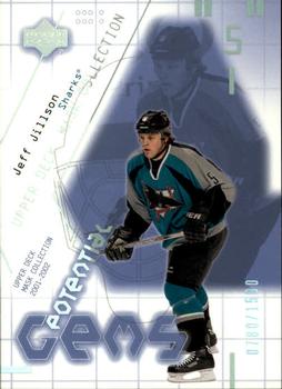 #166 Jeff Jillson - San Jose Sharks - 2001-02 Upper Deck Mask Collection Hockey