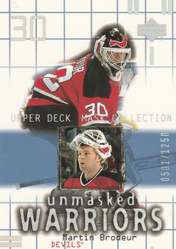 #181 Martin Brodeur - New Jersey Devils - 2001-02 Upper Deck Mask Collection Hockey