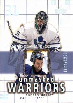 #189 Curtis Joseph - Toronto Maple Leafs - 2001-02 Upper Deck Mask Collection Hockey
