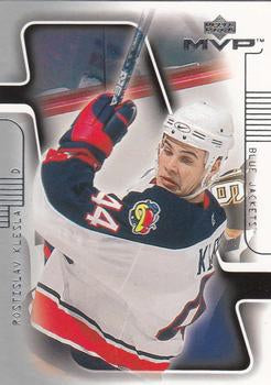 #54 Rostislav Klesla - Columbus Blue Jackets - 2001-02 Upper Deck MVP Hockey