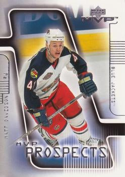 #198 Matt Davidson - Columbus Blue Jackets - 2001-02 Upper Deck MVP Hockey