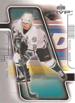 #2 Paul Kariya - Anaheim Mighty Ducks - 2001-02 Upper Deck MVP Hockey