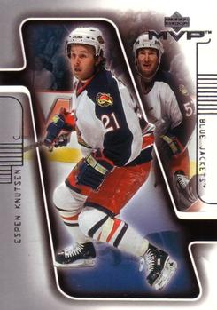 #52 Espen Knutsen - Columbus Blue Jackets - 2001-02 Upper Deck MVP Hockey