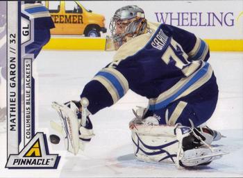 #139 Mathieu Garon - Columbus Blue Jackets - 2010-11 Panini Pinnacle Hockey