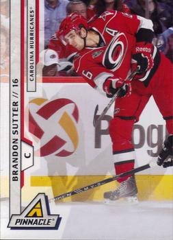 #165 Brandon Sutter - Carolina Hurricanes - 2010-11 Panini Pinnacle Hockey