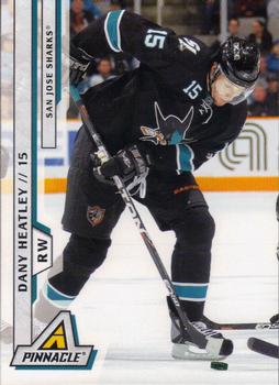 #39 Dany Heatley - San Jose Sharks - 2010-11 Panini Pinnacle Hockey