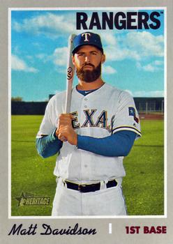 #565 Matt Davidson - Texas Rangers - 2019 Topps Heritage Baseball