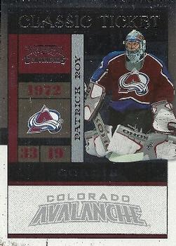 #107 Patrick Roy - Colorado Avalanche - 2010-11 Playoff Contenders Hockey