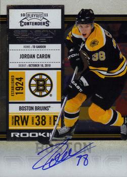 #119 Jordan Caron - Boston Bruins - 2010-11 Playoff Contenders Hockey
