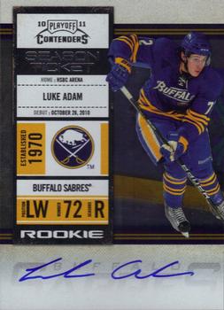 #122 Luke Adam - Buffalo Sabres - 2010-11 Playoff Contenders Hockey