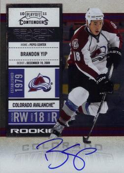 #130 Brandon Yip - Colorado Avalanche - 2010-11 Playoff Contenders Hockey