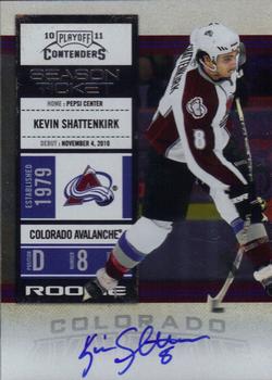 #133 Kevin Shattenkirk - Colorado Avalanche - 2010-11 Playoff Contenders Hockey