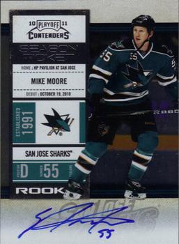 #158 Mike Moore - San Jose Sharks - 2010-11 Playoff Contenders Hockey