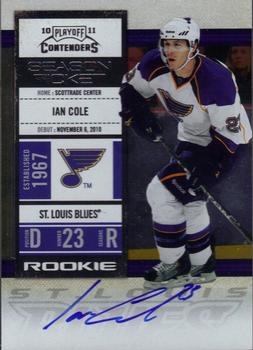#161 Ian Cole - St. Louis Blues - 2010-11 Playoff Contenders Hockey