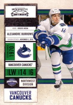 #59 Alexandre Burrows - Vancouver Canucks - 2010-11 Playoff Contenders Hockey