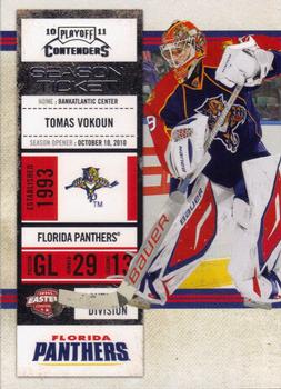 #68 Tomas Vokoun - Florida Panthers - 2010-11 Playoff Contenders Hockey