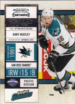 #76 Dany Heatley - San Jose Sharks - 2010-11 Playoff Contenders Hockey
