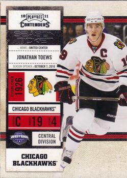 #84 Jonathan Toews - Chicago Blackhawks - 2010-11 Playoff Contenders Hockey