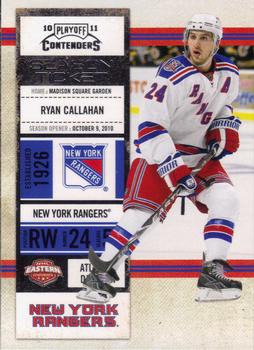 #92 Ryan Callahan - New York Rangers - 2010-11 Playoff Contenders Hockey