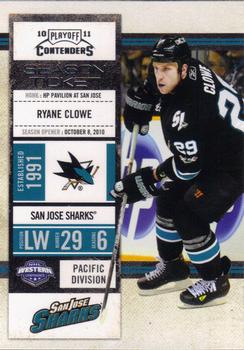 #95 Ryane Clowe - San Jose Sharks - 2010-11 Playoff Contenders Hockey