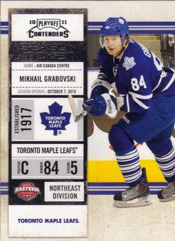 #98 Mikhail Grabovski - Toronto Maple Leafs - 2010-11 Playoff Contenders Hockey