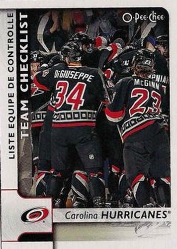 #566 Carolina Hurricanes - Carolina Hurricanes - 2017-18 O-Pee-Chee Hockey