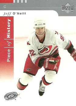 #11 Jeff O'Neill - Carolina Hurricanes - 2002-03 Upper Deck Piece of History Hockey