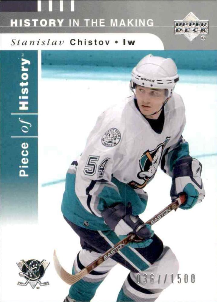 #121 Stanislav Chistov - Anaheim Mighty Ducks - 2002-03 Upper Deck Piece of History Hockey