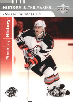 #123 Henrik Tallinder - Buffalo Sabres - 2002-03 Upper Deck Piece of History Hockey