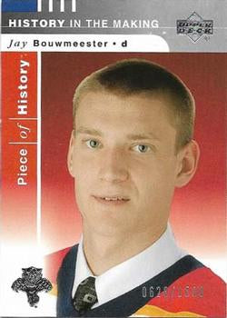 #132 Jay Bouwmeester - Florida Panthers - 2002-03 Upper Deck Piece of History Hockey