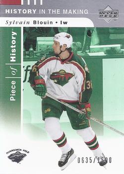 #135 Sylvain Blouin - Minnesota Wild - 2002-03 Upper Deck Piece of History Hockey