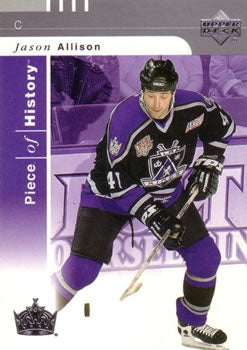 #43 Jason Allison - Los Angeles Kings - 2002-03 Upper Deck Piece of History Hockey