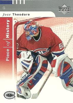 #48 Jose Theodore - Montreal Canadiens - 2002-03 Upper Deck Piece of History Hockey